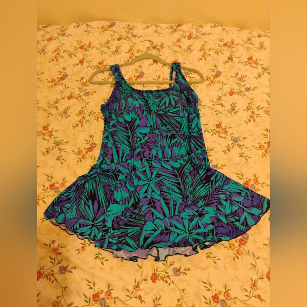 MAXINE OF HOLLYWOOD AZUL SWIMDRESS SIZE 16W - Picture 6 of 13